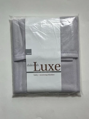 Manta de recepción de bebé de microfibra lavanda Luxe marca Dakotah nueva con etiquetas Foto 1 de 2