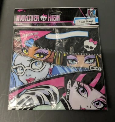 8pc Monster High 2014 Treat Favor Birthday Party Loot Bags - Image 1 of 2
