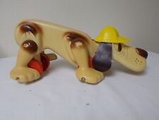 Vintage Hasbro Romper Room Digger the hound dog detective pull toy, 14”