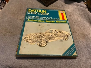 Haynes Repair Manual Datsun 240Z 260Z 1970 - 1978 - Foto 1 di 6