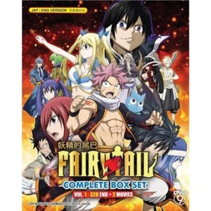 DVD Anime Fairy Tail Complete TV Series (1-328 End) +2 Movies (English Dubbed) - Foto 1 di 3