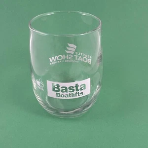 Clear Glass Whiskey Brandy Wine Snifter 6 Oz Seattle Boat Show Basta Boatlifts - Picture 1 of 7