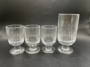 4 Vintage British Airways Royal Doulton Crystal Glasses, Wine Cordial Concorde - Picture 1 of 6
