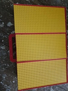 Vintage Red Yellow 1980s Lego Classic Case Full Of Classic Bricks Color - Picture 1 of 2