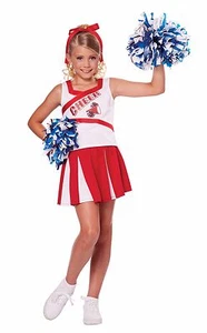 High School Cheerleader Spirit Cheer Child Costume - Picture 1 of 1