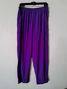 Vintage Tropics Flowy Swing Pants With Pockets Purple Size Large Lightweight - Picture 1 of 11