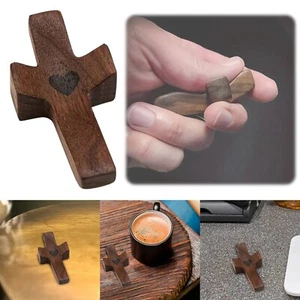 Ostern Holz Daumen Kreuz Deko Holz schwarz Nussbaum Daumenablage Exquisit - Bild 1 von 16