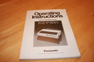 OPERATING INSTRUCTIONS DOT MATRIX PANASONIC KX-1524 PRINTER MANUAL - Imagen 1 de 1