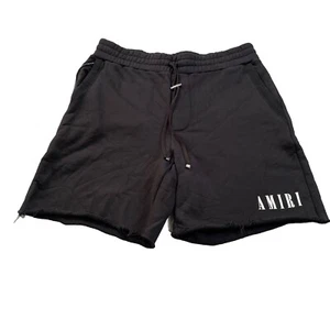 AMIRI Black Sweat Shorts Cotton Black Streetwear Mens Size 2XL READ - Picture 1 of 4