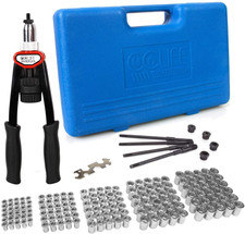 Nietzange Nietmutternzange inkl. 150 Gewinde Nietmuttern in M5 M6 M8 M10 M12