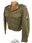 1948 US Army Supreme HQ Allied Expeditionary Force Enlisted Ike Jacket - Bullion