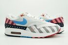 NIKE AIR MAX 1 D'OCCASION TAILLE 9,5 PARRA BLANC MULTICOLORE AT3057 100