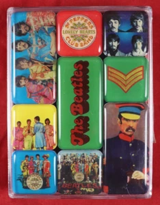 The Beatles 9 Stück Sgt. Paprika Magnet Set in Kunststoffbox - NEU/VERSIEGELT - Bild 1 von 9