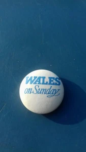 Wales on Sunday Vintage Badge - Picture 1 of 2