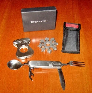 Multiherramientas de 3 Manos - Cuchillo de Bolsillo Coleman Bastión Abridor de Botellas Llavero Destornillador - Imagen 1 de 6