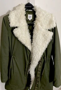 Gap Full Zip Parka Womens XS Hooded Side Pockets NWOT - Picture 1 of 12