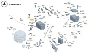 Original MERCEDES-BENZ A0009058812 Batteriekabel, Minuspol A169 V177 W205 W242 - Bild 1 von 7