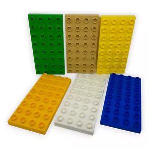 Lego Duplo Bau Platte 4x8 Grün Gelb Blau Beige Basic 4279291 20820 10199 4672 - Bild 1 von 7