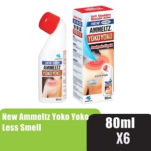 6x80ml NEW AMMELTZ Yoko Yoko Less Smell Analgesic Liquid FAST FREE SHIPPING - Picture 1 of 3