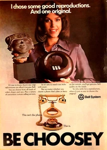 GLOCKENANLAGE (AT&T) TELEFONE TELEFONE—BE CHOOSEY—ORIGINAL 1979 MAGAZIN DRUCKANZEIGE - Bild 1 von 1