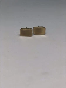 Manschettenknöpfe Gold rechteckig - Bild 1 von 4