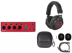 Focusrite Clarett+ 4Pre USB-C Audio Recording Interface JFET/ADAT+Headphones - Picture 1 of 12