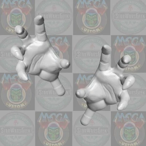 Skeletor hands Vintage MotU custom head for 1:6 1:10 1:12 1:18 action figure - Picture 1 of 1