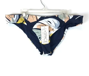 L Space, Sandy Classic Cheeky Bikini Bottom, Blue, Size Large - Picture 1 of 3