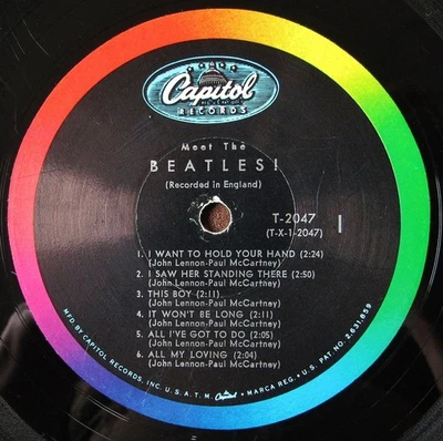 Beatles LP 1963 Meet the Beatles! Mono First Pressing NO ASCAP OR BMI Strong VG! - Image 1 of 4
