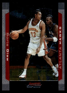 2004-05 Topps Bowman Chrome Boris Diaw #39 Atlanta Hawks NBA Basketball - Imagen 1 de 2