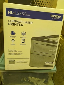Brother HL-L2350DW Laser Printer Monochrome Wireless Duplex + 1 Cartridge Free - Picture 1 of 2