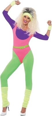 Ladies 1980s Work Out Costume - Image 1 of 4