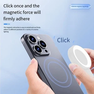 Lumière Selfie Magnétique LED avec Six Modes et Charge Type C pour Utilisation - Photo 1 sur 12