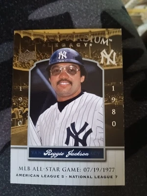 Upper Deck Yankee Stadium Reggie Jackson/1977 All Star Game 2008 #YSL4181HM Foto 1 de 2