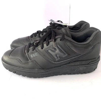 New Balance 550 Men's Size 8 Triple Black BB550BBB Sneakers No Box Flaw NEW - Image 1 of 4