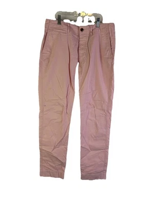 Vintage 90s Ralph Lauren Rugby Button Fly Pink Chino Pants Preppy Womens 4 - Image 1 of 4