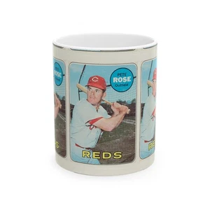 Taza de café de colección de tarjetas de béisbol Pete Rose Cincinnati - Imagen 1 de 11