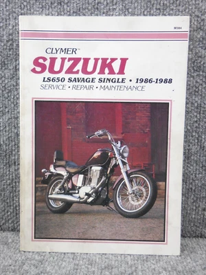 Clymer 1986-1988 Suzuki LS 650 Savage manual de taller de reparación de servicio único M384 Foto 1 de 3