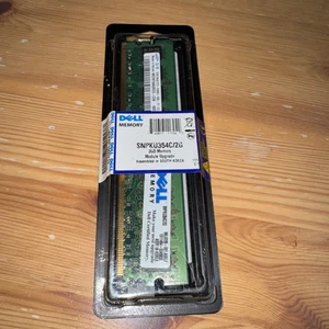 DELL SNPKU354C/2G 2GB DDR2 PC2-5300 DESKTOP MEMORY 240PIN LOW PROFILE NON-ECC - Picture 1 of 4