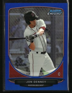 Jon Denney 2013 Bowman Draft Picks & Prospects Blue Refractor /99 #BDPP43
