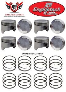 Ford Mercury 351 Cleveland 70 - 74 Enginetech Dish Top 030 Pistons - Rings 030