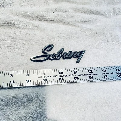 MOPAR 1971-74 Plymouth Satellite Sebring chrome emblem 72 73 OEM P/N 3612859 - Image 1 of 3