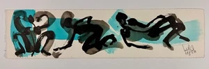 LUIS MIGUEL VALDES original signed work on paper drawing ink n5 - Picture 1 of 5