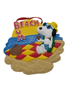 Snoopy At The Beach "Beach Bum Orament"-3,5"-selten-Sammlerstück-kostenloser Versand-neuwertig - Bild 1 von 9