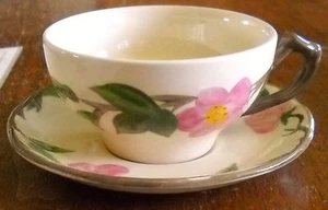  FRANZISKANER WÜSTENROSE TASSE UND UNTERTASSE SET HERGESTELLT IN ENGLAND  - Bild 1 von 5