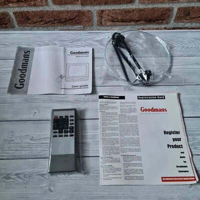 Vintage Original Remote Control For Goodmans GTV34R3 - Pack New  - Image 1 of 4