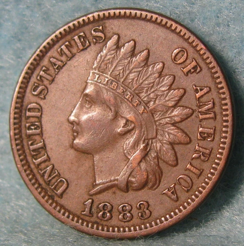 1883 Indian Head Penny Small Cent United States Coin #229 Cover