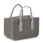 Filztasche Filz Tragetasche Shopper Einkaufstasche Kaminholz Korb Grau 50x25x25