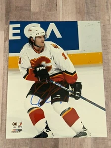 Stephane Yelle Signed 8x10 Photo File COA Calgary Flames Avalanche Bruins B - Picture 1 of 1