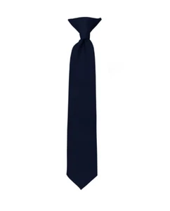 Manzini® Neck Wear Boys' Kids' Children's Solid Pre Tied Ready to Clip On Tie - Picture 1 of 52